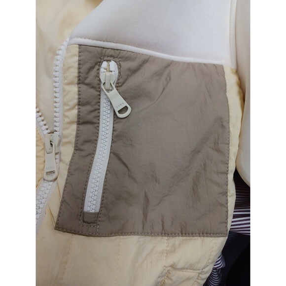 Zara Kids Cream Full Zip Jacket Neoprene Outerwear Sz 10 Winter School Casual - Picture 4 of 7